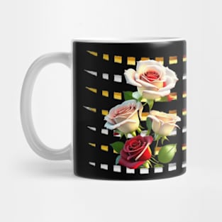 beautyful flowers art design. Mug